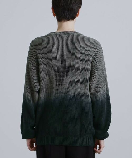 tk.TAKEO KIKUCHI / ティーケー タケオキクチ ニット・セーター | コットン畔編みグラデーションニット | 詳細15