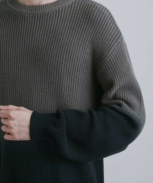 tk.TAKEO KIKUCHI / ティーケー タケオキクチ ニット・セーター | コットン畔編みグラデーションニット | 詳細17