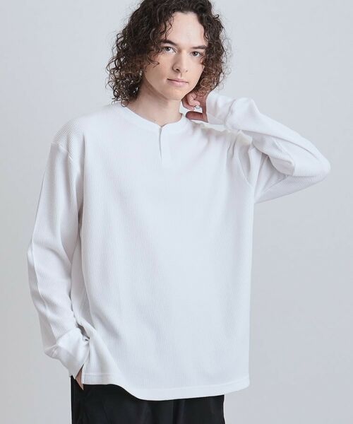 tk.TAKEO KIKUCHI / ティーケー タケオキクチ カットソー | ワッフルヘンリーカットソー | 詳細1