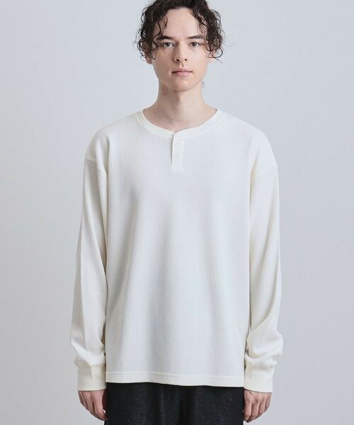 tk.TAKEO KIKUCHI / ティーケー タケオキクチ カットソー | ワッフルヘンリーカットソー | 詳細17