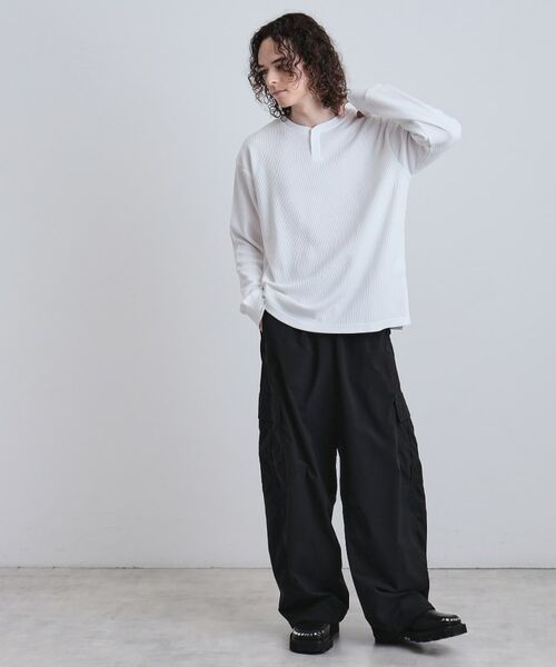 tk.TAKEO KIKUCHI / ティーケー タケオキクチ カットソー | ワッフルヘンリーカットソー | 詳細2