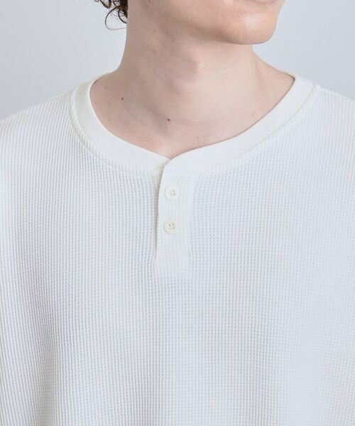 tk.TAKEO KIKUCHI / ティーケー タケオキクチ カットソー | ワッフルヘンリーカットソー | 詳細20
