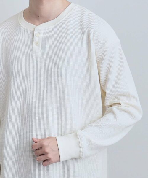 tk.TAKEO KIKUCHI / ティーケー タケオキクチ カットソー | ワッフルヘンリーカットソー | 詳細21