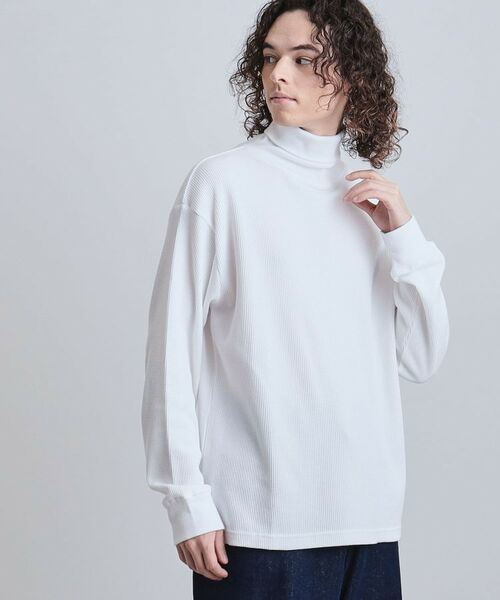tk.TAKEO KIKUCHI / ティーケー タケオキクチ カットソー | ワッフルタートルカットソー(ホワイト(001))