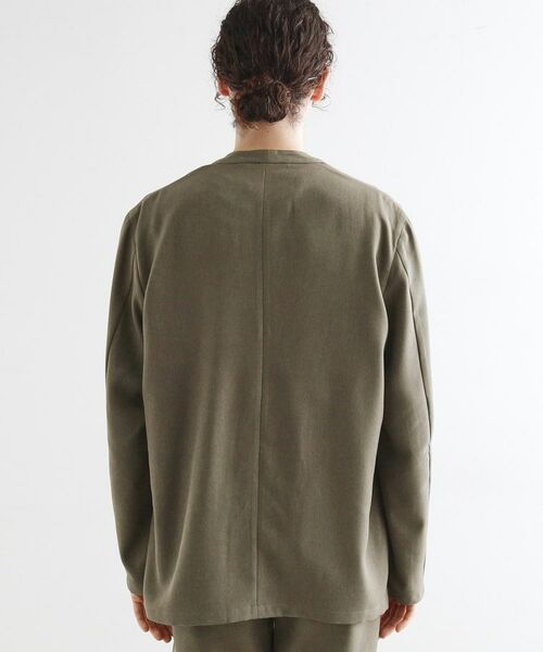 tk.TAKEO KIKUCHI / ティーケー タケオキクチ ノーカラージャケット | 【セットアップ対応】ポリツイルノーカラージャケット | 詳細15