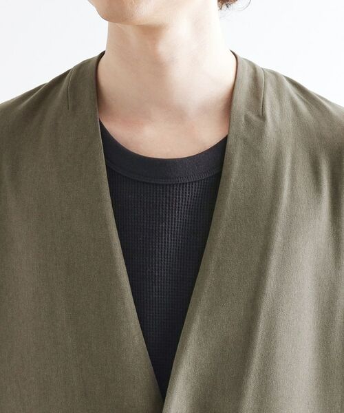 tk.TAKEO KIKUCHI / ティーケー タケオキクチ ノーカラージャケット | 【セットアップ対応】ポリツイルノーカラージャケット | 詳細16