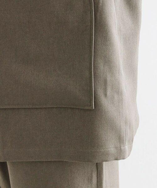 tk.TAKEO KIKUCHI / ティーケー タケオキクチ ノーカラージャケット | 【セットアップ対応】ポリツイルノーカラージャケット | 詳細18