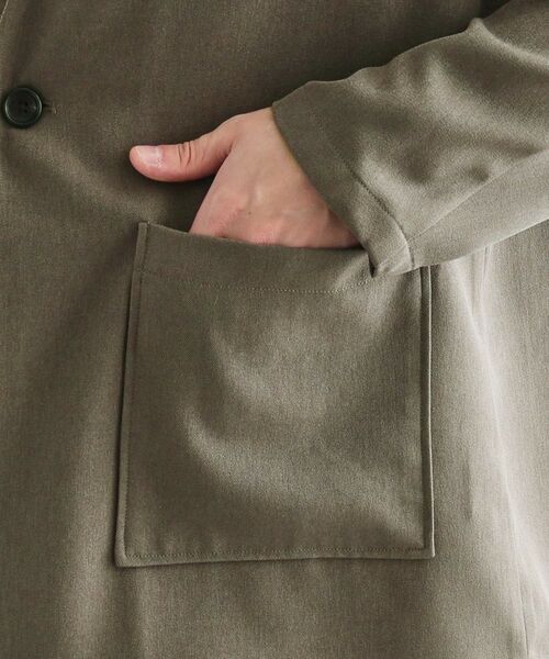 tk.TAKEO KIKUCHI / ティーケー タケオキクチ ノーカラージャケット | 【セットアップ対応】ポリツイルノーカラージャケット | 詳細19