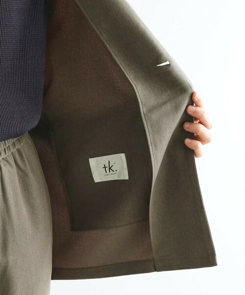 tk.TAKEO KIKUCHI / ティーケー タケオキクチ ノーカラージャケット | 【セットアップ対応】ポリツイルノーカラージャケット | 詳細20
