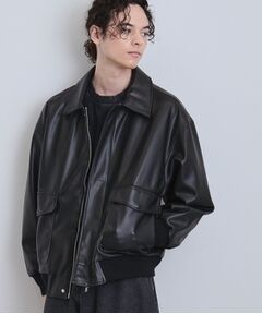 tk.TAKEO KIKUCHI / ティーケー タケオキクチ レザーブルゾン・ジャケット | A－2シンセティックレザーブルゾン