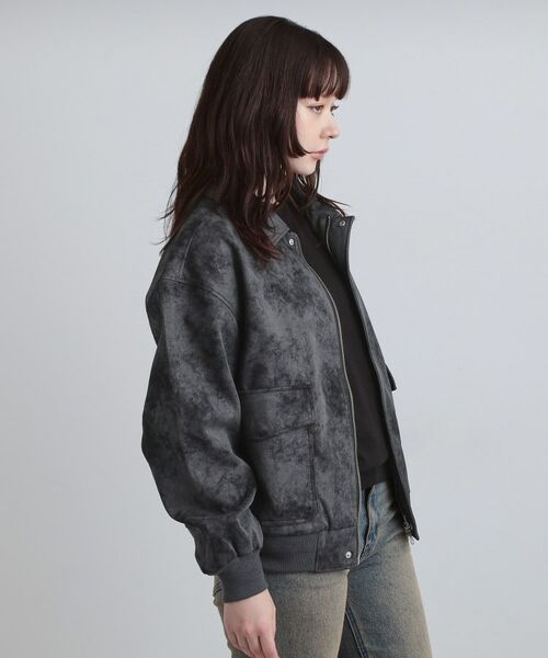 tk.TAKEO KIKUCHI / ティーケー タケオキクチ レザーブルゾン・ジャケット | A－2シンセティックレザーブルゾン | 詳細12