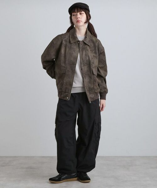 tk.TAKEO KIKUCHI / ティーケー タケオキクチ レザーブルゾン・ジャケット | A－2シンセティックレザーブルゾン | 詳細21