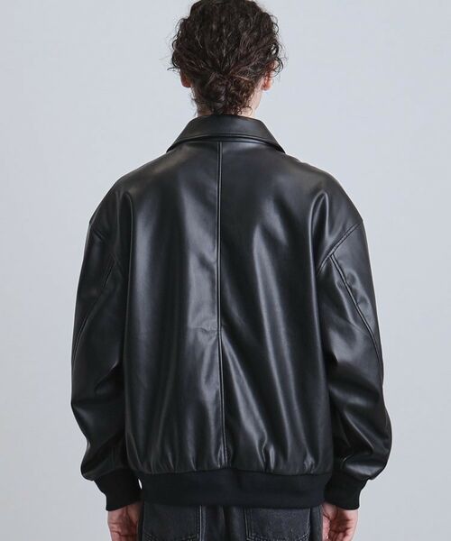 tk.TAKEO KIKUCHI / ティーケー タケオキクチ レザーブルゾン・ジャケット | A－2シンセティックレザーブルゾン | 詳細25