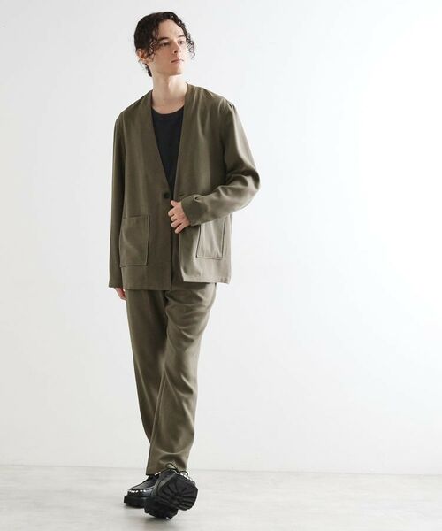 tk.TAKEO KIKUCHI / ティーケー タケオキクチ パンツ | 【セットアアップ対応】ポリツイルテーパードパンツ | 詳細1