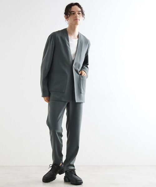 tk.TAKEO KIKUCHI / ティーケー タケオキクチ パンツ | 【セットアアップ対応】ポリツイルテーパードパンツ | 詳細11