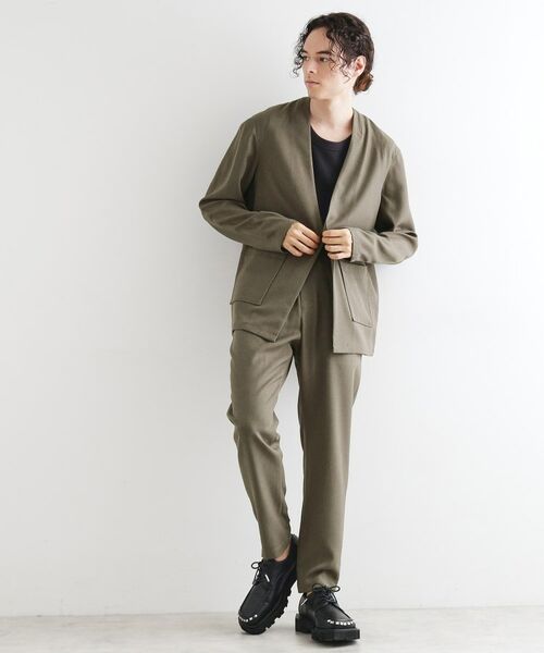 tk.TAKEO KIKUCHI / ティーケー タケオキクチ パンツ | 【セットアアップ対応】ポリツイルテーパードパンツ | 詳細2