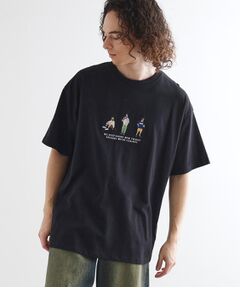 tk.TAKEO KIKUCHI / ティーケー タケオキクチ Tシャツ | ピープル刺繍Tシャツ