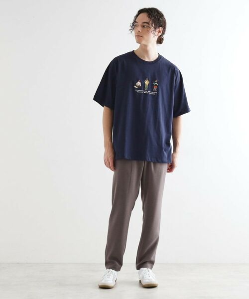 tk.TAKEO KIKUCHI / ティーケー タケオキクチ Tシャツ | ピープル刺繍Tシャツ | 詳細10