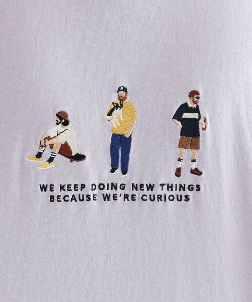 tk.TAKEO KIKUCHI / ティーケー タケオキクチ Tシャツ | ピープル刺繍Tシャツ | 詳細16