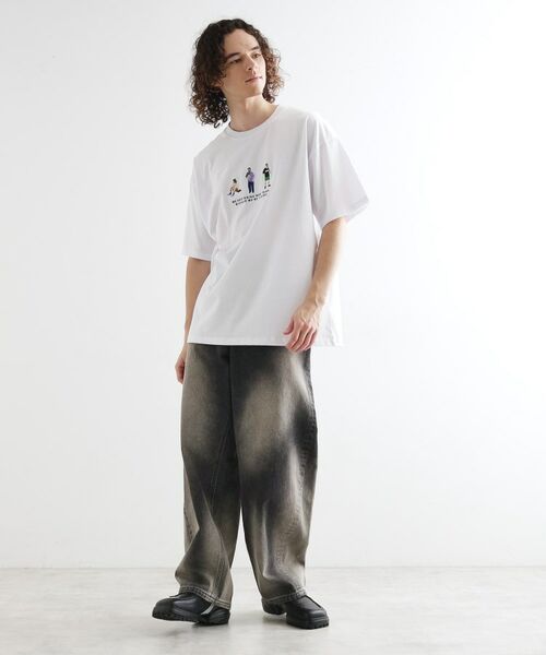 tk.TAKEO KIKUCHI / ティーケー タケオキクチ Tシャツ | ピープル刺繍Tシャツ | 詳細2