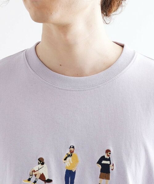 tk.TAKEO KIKUCHI / ティーケー タケオキクチ Tシャツ | ピープル刺繍Tシャツ | 詳細20