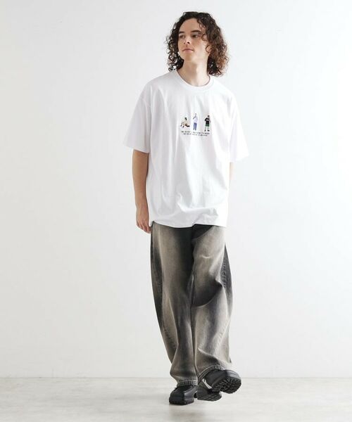 tk.TAKEO KIKUCHI / ティーケー タケオキクチ Tシャツ | ピープル刺繍Tシャツ | 詳細3