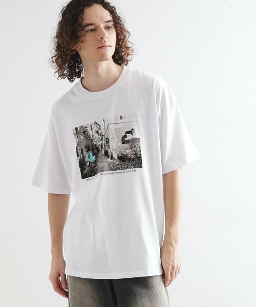 tk.TAKEO KIKUCHI / ティーケー タケオキクチ Tシャツ | フォト刺繍Tシャツ | 詳細1