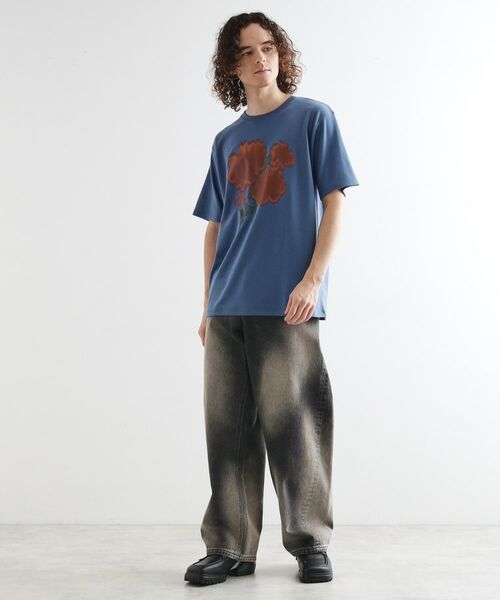 tk.TAKEO KIKUCHI / ティーケー タケオキクチ Tシャツ | ボカシフラワーTシャツ | 詳細10