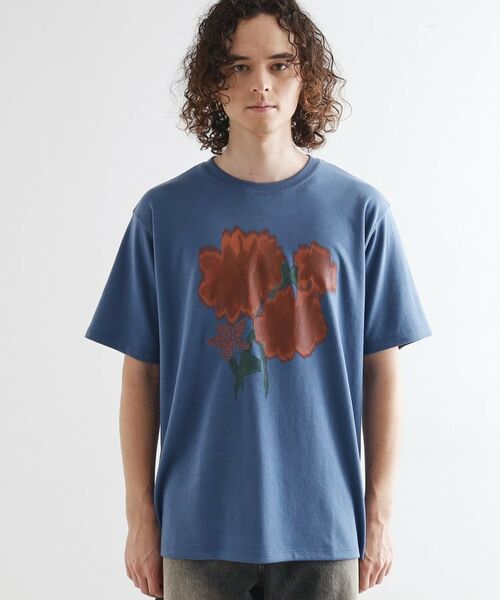 tk.TAKEO KIKUCHI / ティーケー タケオキクチ Tシャツ | ボカシフラワーTシャツ | 詳細13