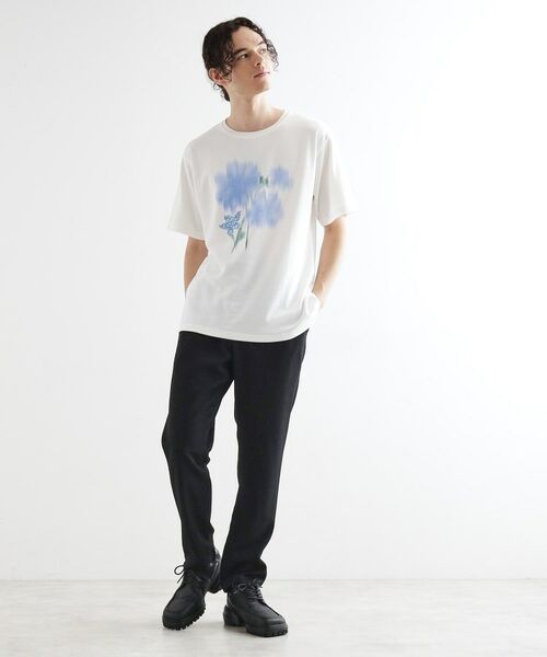 tk.TAKEO KIKUCHI / ティーケー タケオキクチ Tシャツ | ボカシフラワーTシャツ | 詳細2