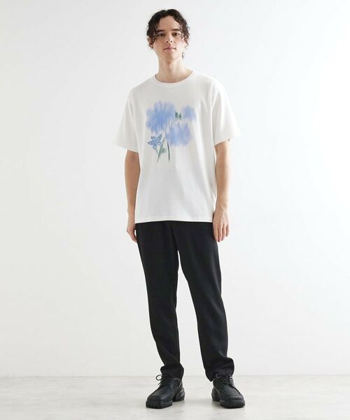 tk.TAKEO KIKUCHI / ティーケー タケオキクチ Tシャツ | ボカシフラワーTシャツ | 詳細3