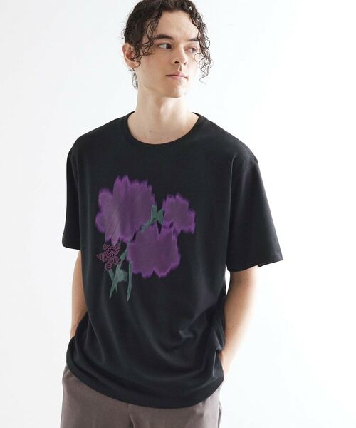 tk.TAKEO KIKUCHI / ティーケー タケオキクチ Tシャツ | ボカシフラワーTシャツ | 詳細5