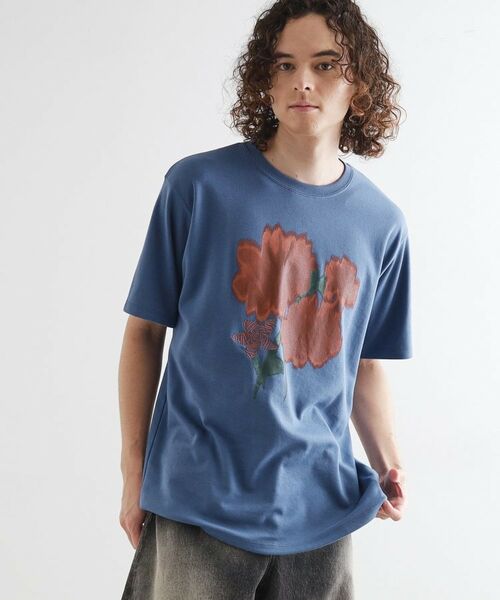tk.TAKEO KIKUCHI / ティーケー タケオキクチ Tシャツ | ボカシフラワーTシャツ | 詳細9
