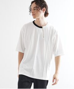 tk.TAKEO KIKUCHI / ティーケー タケオキクチ カットソー | ストライプタックTシャツ