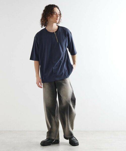 tk.TAKEO KIKUCHI / ティーケー タケオキクチ カットソー | ストライプタックTシャツ | 詳細10