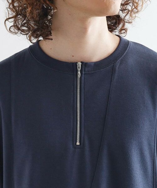 tk.TAKEO KIKUCHI / ティーケー タケオキクチ カットソー | ウェーブ切替ジップTシャツ | 詳細16