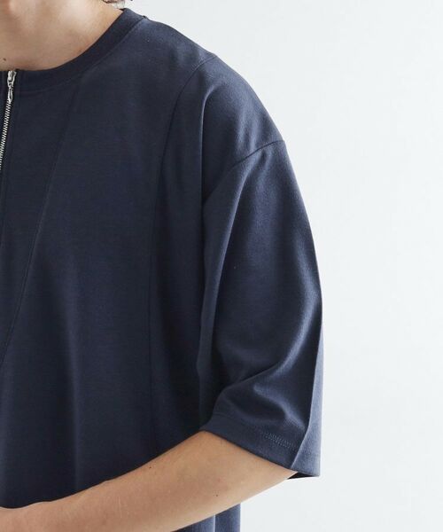 tk.TAKEO KIKUCHI / ティーケー タケオキクチ カットソー | ウェーブ切替ジップTシャツ | 詳細17