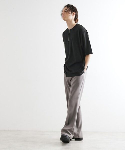 tk.TAKEO KIKUCHI / ティーケー タケオキクチ カットソー | ウェーブ切替ジップTシャツ | 詳細7