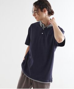 tk.TAKEO KIKUCHI / ティーケー タケオキクチ ポロシャツ | レイヤード鹿の子ポロシャツ