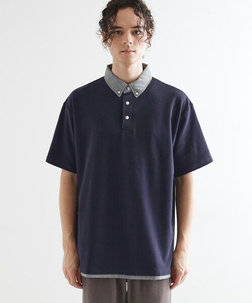 tk.TAKEO KIKUCHI / ティーケー タケオキクチ ポロシャツ | レイヤード鹿の子ポロシャツ | 詳細13