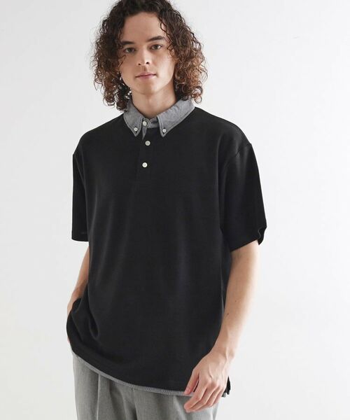 tk.TAKEO KIKUCHI / ティーケー タケオキクチ ポロシャツ | レイヤード鹿の子ポロシャツ | 詳細5