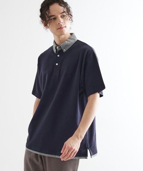 tk.TAKEO KIKUCHI / ティーケー タケオキクチ ポロシャツ | レイヤード鹿の子ポロシャツ | 詳細9