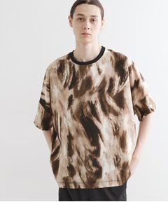 tk.TAKEO KIKUCHI / ティーケー タケオキクチ カットソー | アブストラクトドルマンカットソー