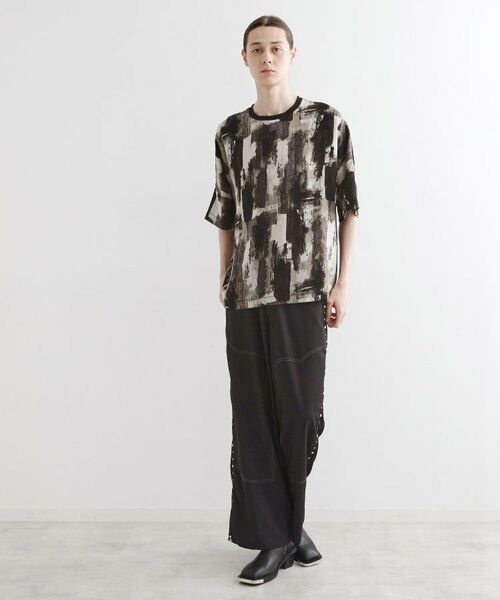 tk.TAKEO KIKUCHI / ティーケー タケオキクチ カットソー | アブストラクトドルマンカットソー | 詳細11
