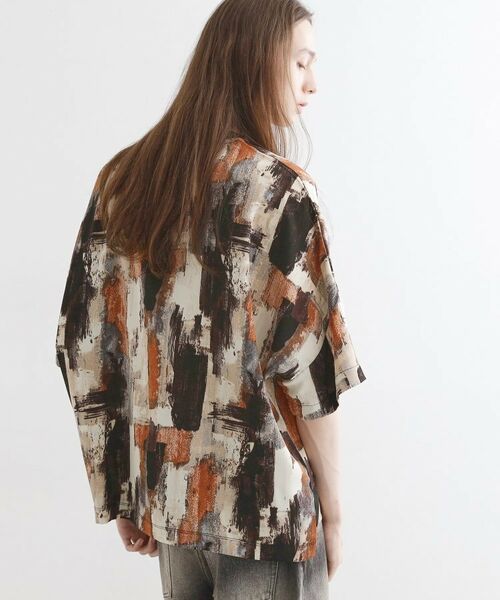 tk.TAKEO KIKUCHI / ティーケー タケオキクチ カットソー | アブストラクトドルマンカットソー | 詳細13