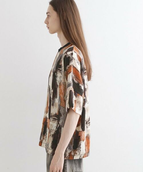 tk.TAKEO KIKUCHI / ティーケー タケオキクチ カットソー | アブストラクトドルマンカットソー | 詳細18