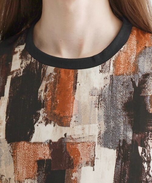 tk.TAKEO KIKUCHI / ティーケー タケオキクチ カットソー | アブストラクトドルマンカットソー | 詳細20