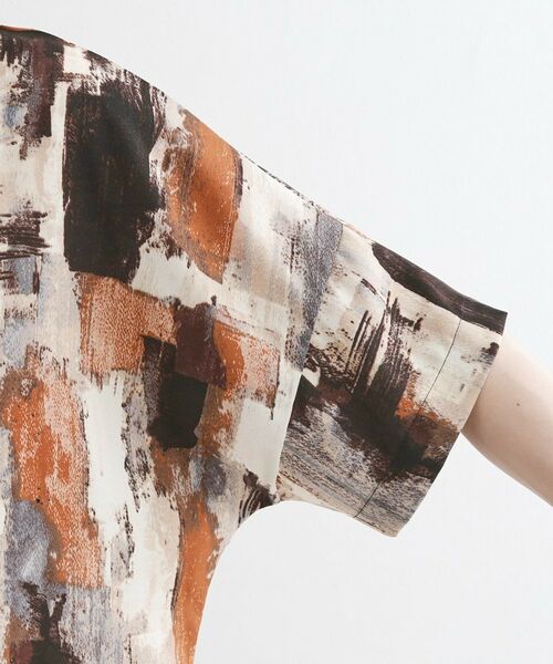 tk.TAKEO KIKUCHI / ティーケー タケオキクチ カットソー | アブストラクトドルマンカットソー | 詳細21