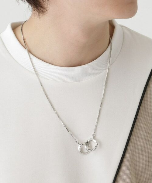 tk.TAKEO KIKUCHI / ティーケー タケオキクチ ネックレス・ペンダント・チョーカー | ダブルリングネックレス | 詳細12