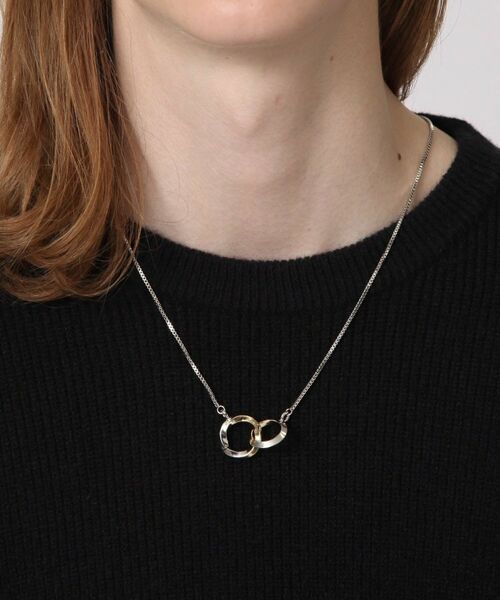tk.TAKEO KIKUCHI / ティーケー タケオキクチ ネックレス・ペンダント・チョーカー | ダブルリングネックレス | 詳細14